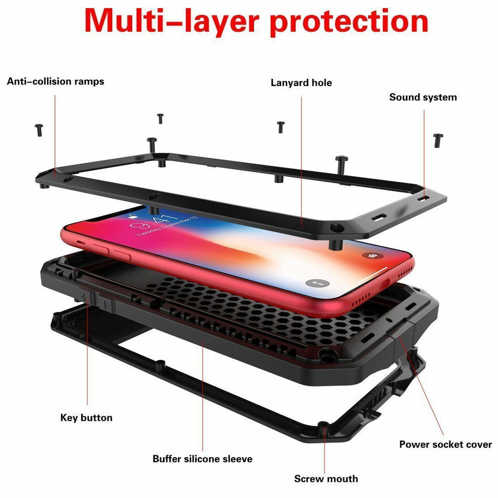 Heavy Duty Metal Aluminum Protection Case for iPhones